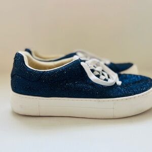 Betsey Johnson Glittery Blue Sneakers
